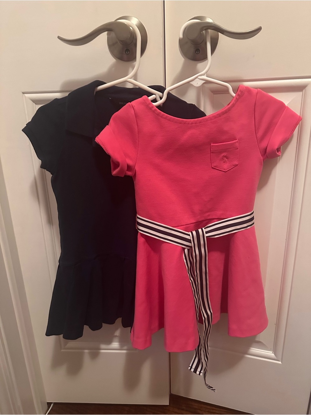 Lot or Bundle - Polo by Ralph Lauren Pink and Ralph Lauren Navy Dresses